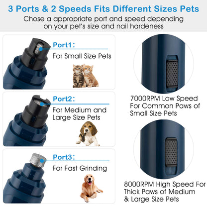 Whisper Pet Nail Grinder — Diamond Bit