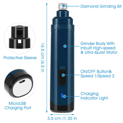 Whisper Pet Nail Grinder — Diamond Bit