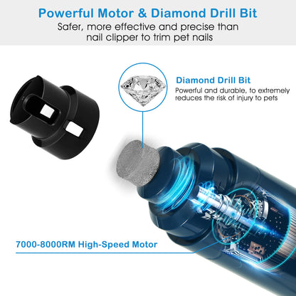 Whisper Pet Nail Grinder — Diamond Bit